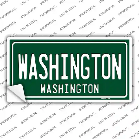 Washington Green Novelty Sticker Decal