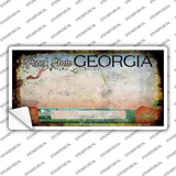 Georgia Rusty Novelty Sticker Decal