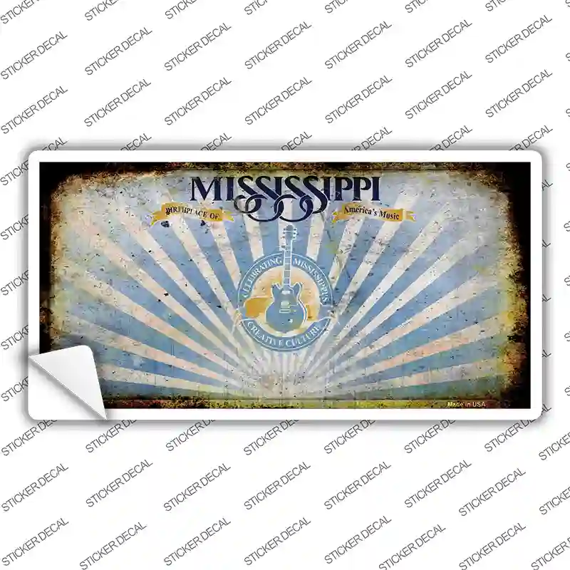 Mississippi Rusty Novelty Sticker Decal