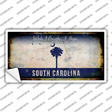 South Carolina Rusty Background Novelty Sticker Decal