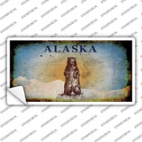 Alaska Bear Rusty Novelty Sticker Decal