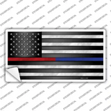 American Flag Police / Fire Novelty Sticker Decal