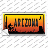 Biker Arizona Scenic Novelty Sticker Decal
