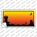 Boot Blank Scenic Novelty Sticker Decal