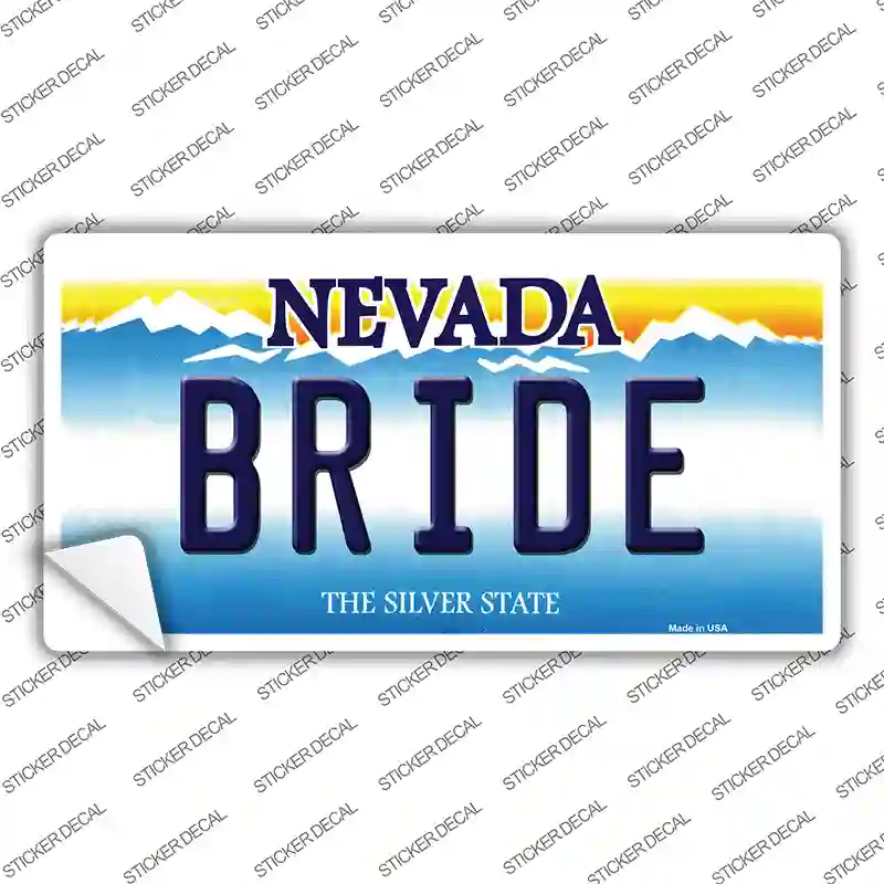 Bride Nevada Novelty Sticker Decal