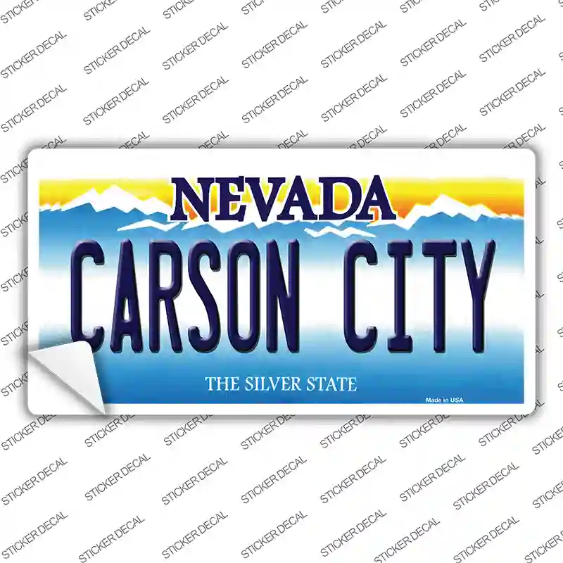 Carson City Nevada Novelty Sticker Decal