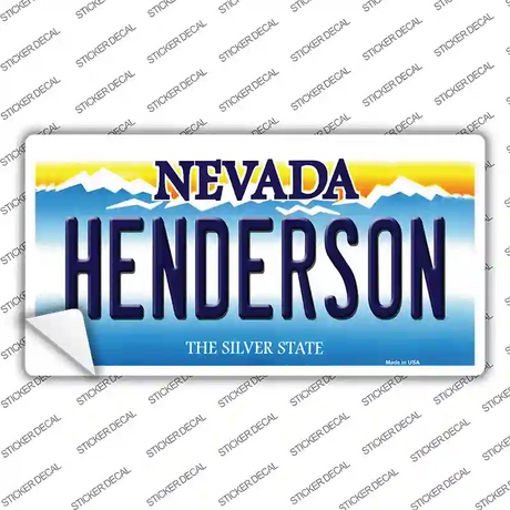 Henderson Nevada Novelty Sticker Decal