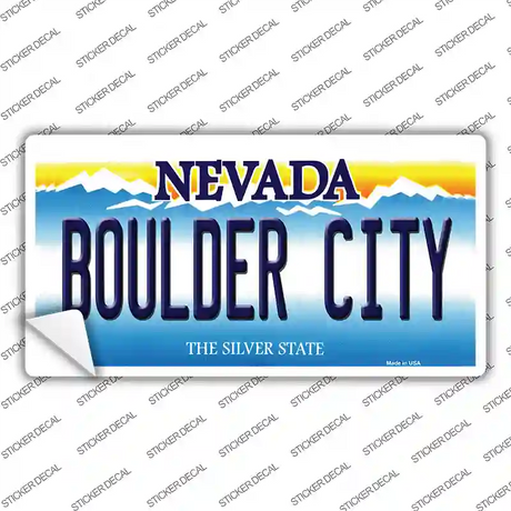 Boulder City Nevada Novelty Sticker Decal