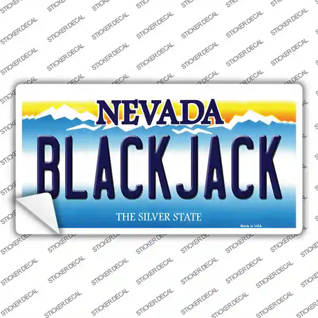 Black Jack Nevada Novelty Sticker Decal
