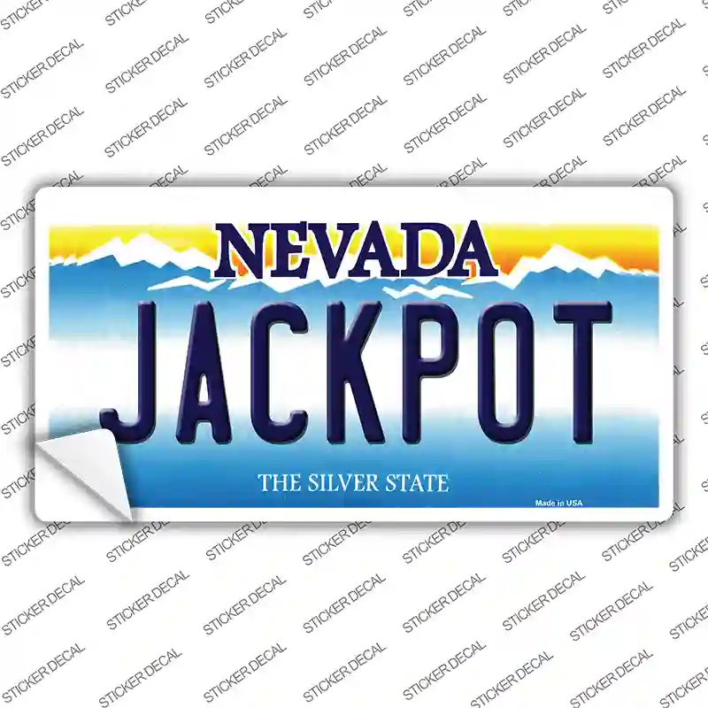 Jack Pot Nevada Novelty Sticker Decal