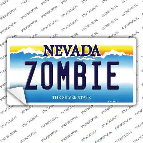 Zombie Nevada Novelty Sticker Decal