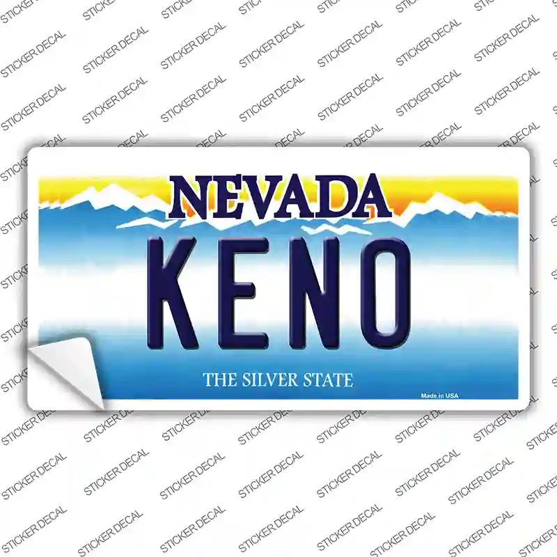 Keno Nevada Novelty Sticker Decal
