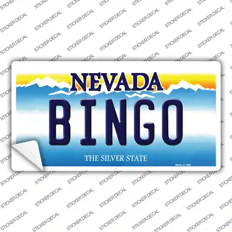 Bingo Nevada Novelty Sticker Decal