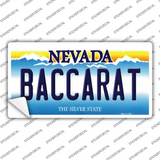 Baccarat Nevada Novelty Sticker Decal
