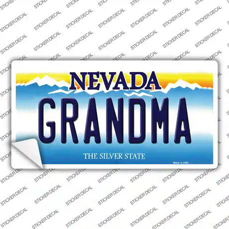 Grandma Nevada Novelty Sticker Decal