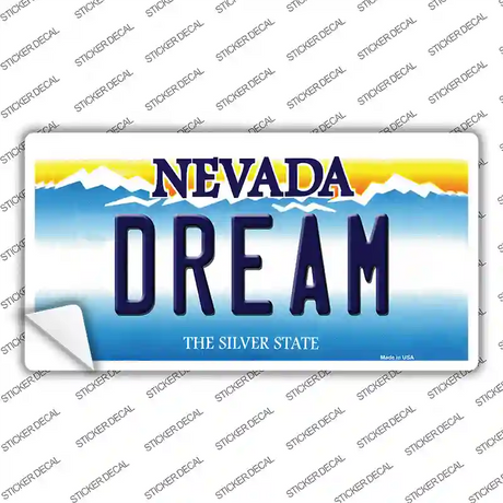 Dream Nevada Novelty Sticker Decal