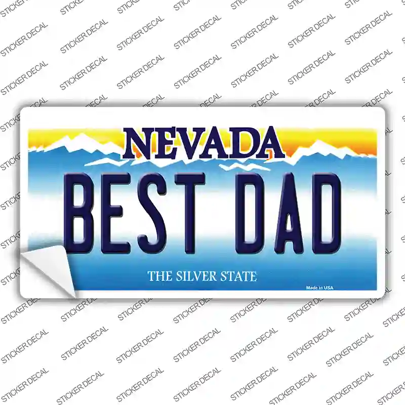 Best Dad Nevada Novelty Sticker Decal