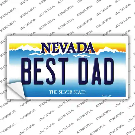 Best Dad Nevada Novelty Sticker Decal
