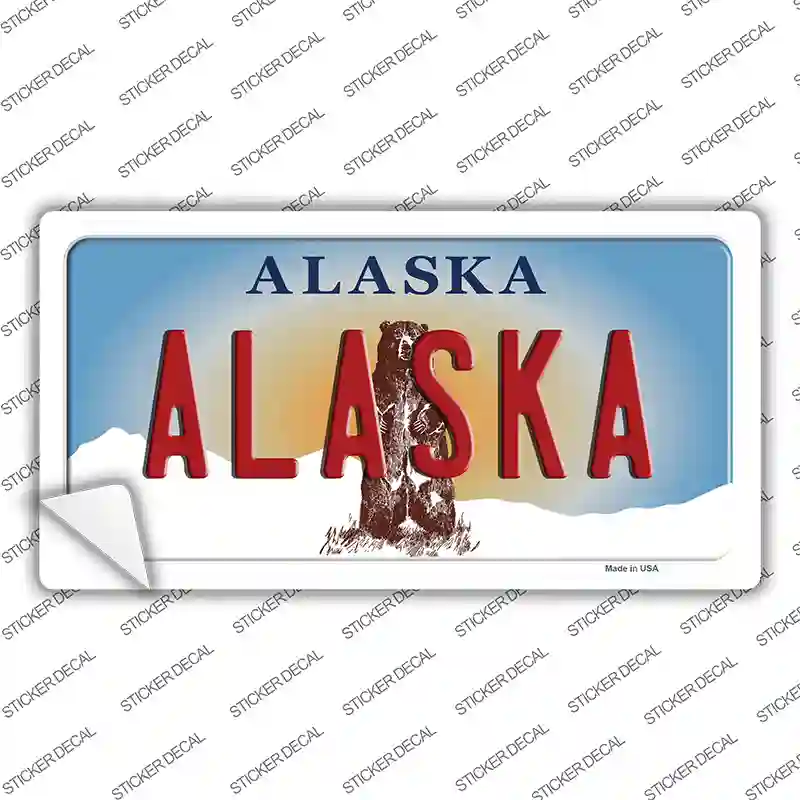 Alaska State Novelty Sticker Decal