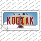 Kodiak Alaska State Novelty Sticker Decal