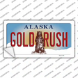 Gold Rush Alaska State Novelty Sticker Decal