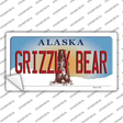Grizzly Bear Alaska State Novelty Sticker Decal