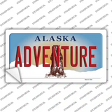 Adventure Alaska State Novelty Sticker Decal