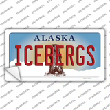 Icebergs Alaska State Novelty Sticker Decal