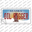 Oil Rigger Alaska State Novelty Sticker Decal