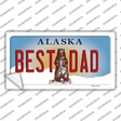 Best Dad Alaska State Novelty Sticker Decal