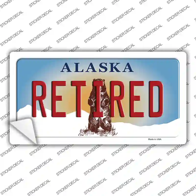 Retired Alaska State Novelty Sticker Decal