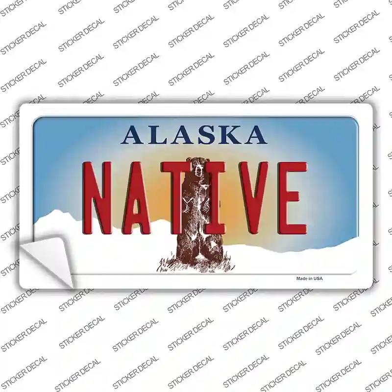 Native Alaska State Novelty Sticker Decal