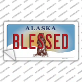 Blessed Alaska State Novelty Sticker Decal