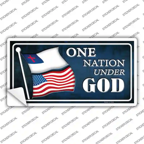 One Nation Under God Novelty Sticker Decal