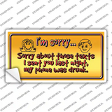 Phone Was Drunk Novelty Sticker Decal