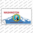 Washington With Seal Novelty Sticker Decal