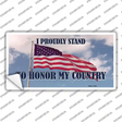 Proudly Stand Novelty Sticker Decal