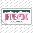 Drive Pink Colorado Novelty Sticker Decal