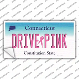 Drive Pink Connecticut Novelty Sticker Decal