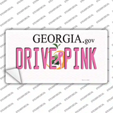 Drive Pink Georgia Novelty Sticker Decal
