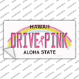 Drive Pink Hawaii Novelty Sticker Decal