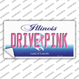 Drive Pink Illinois Novelty Sticker Decal