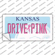 Drive Pink Kansas Novelty Sticker Decal
