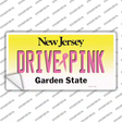 Drive Pink New Jersey Novelty Sticker Decal
