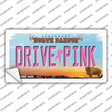 Drive Pink North Dakota Novelty Sticker Decal