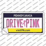 Drive Pink Pennsylvania Novelty Sticker Decal