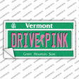 Drive Pink Vermont Novelty Sticker Decal