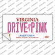 Drive Pink Virginia Novelty Sticker Decal
