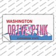 Drive Pink Washington Novelty Sticker Decal