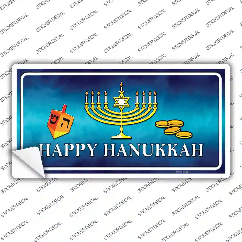 Happy Hanukkah Novelty Sticker Decal